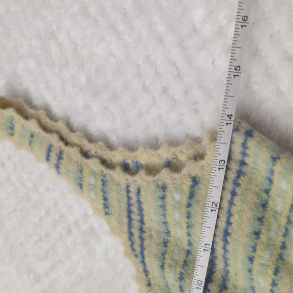 Free People Blue and Cream Plaid Wool Top - Picture 5 of 8